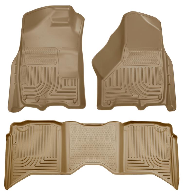 Husky Liners WeatherBeater Combo Floor Liners (F&R): Dodge Ram 1500 / 2500 / 3500 (09-10) - Tan