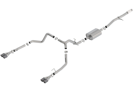 Borla S-Type Cat-Back Exhaust | Chevrolet Silverado 1500 / GMC Sierra 1500 (19-26) (140770CF)