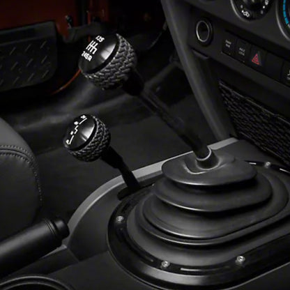 DV8 Offroad Black 6-Speed Shift Knob: Jeep Wrangler (2011-2017) / Wrangler JK (2018)