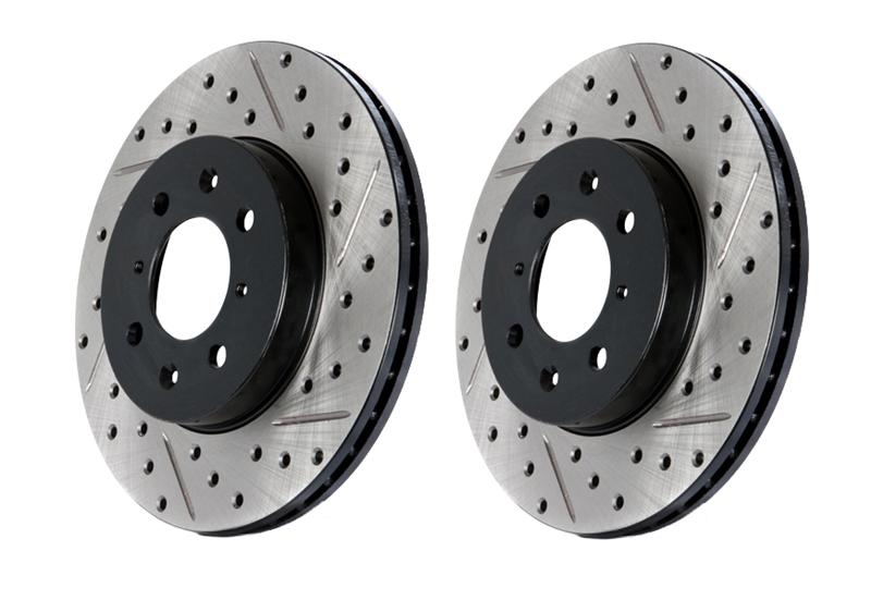 StopTech Front Left Slotted & Drilled Rotor | Toyota Tundra / Sequoia (14-21) (127.44156L)