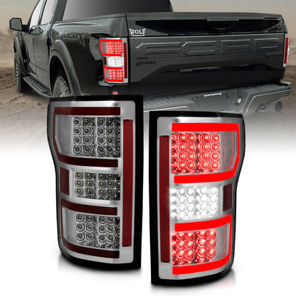ANZO LED Taillights Chrome | Ford F-150 (18-19) (321340)