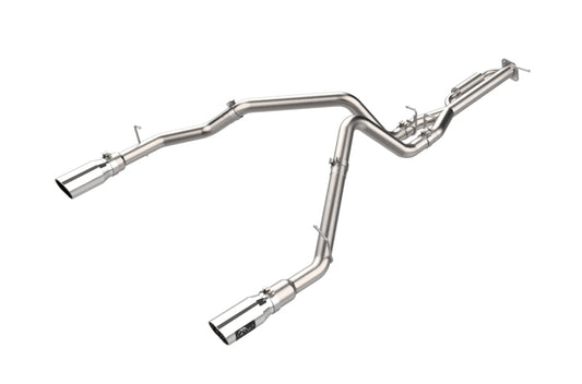 aFe Vulcan Series 3-3.5in SS Cat-Back Exhaust w/Dual 4.5in Tips | Ford F-150 Raptor (21-24) (49-33151-P)