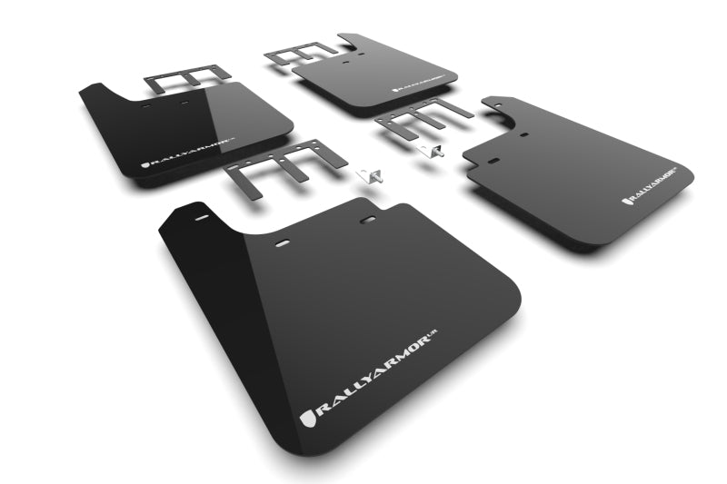 Rally Armor Mud Flaps | Chevrolet Silverado 1500 (19-26) (MF121-UR-BLK-WH)