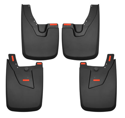 Husky Liners Custom-Molded Front and Rear Mud Guards: Ram 2500 / 3500 2019-2024 w/ OEM Fender Flares