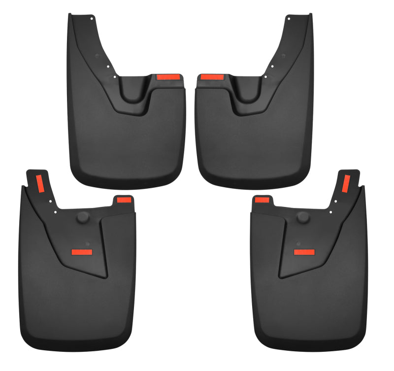 Husky Liners Custom-Molded Front and Rear Mud Guards: Ram 2500 / 3500 2019-2024 w/ OEM Fender Flares