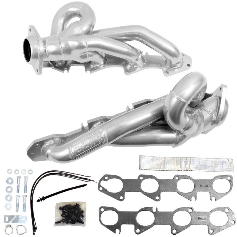 BBK Shorty Headers (Silver Ceramic): Ram 5.7L Hemi 1500 2019 - 2024