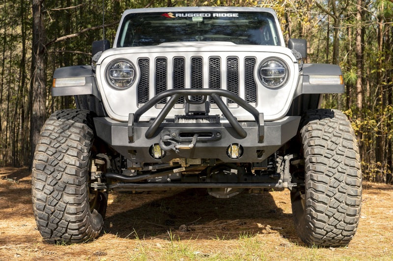 Rugged Ridge HD Stubby Front Bumper: Fits Most Jeep Wrangler / Gladiator Models (2007-2026)