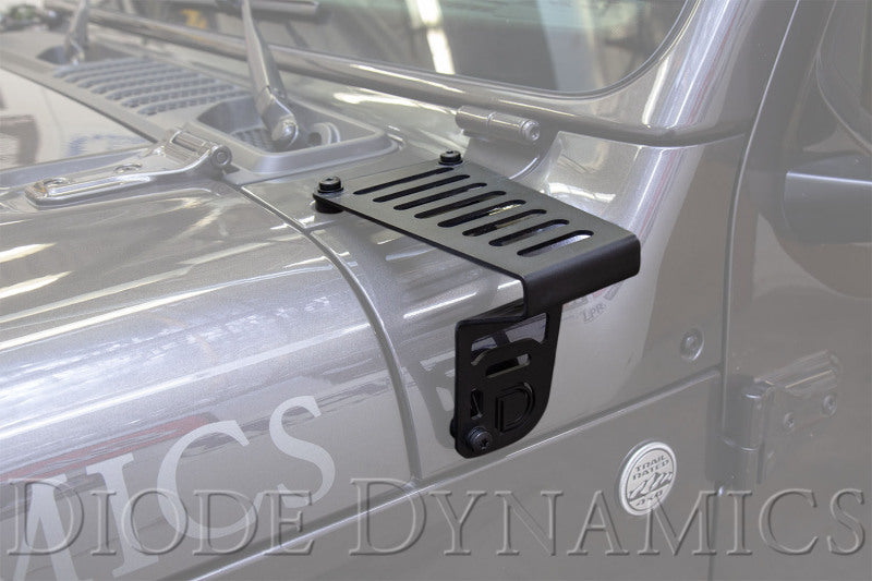 Diode Dynamics SS6 Cowl LED Bracket Kit: Jeep Wrangler / Gladiator (07-26) w/ Hardware