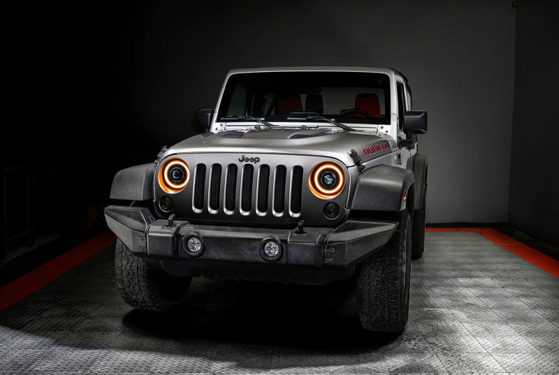 ORACLE Lighting Oculus 7in Switchback Bi-LED Projector Headlights: Jeep Wrangler (07-17) / JK (18)
