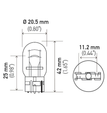 Hella 7443 12V 21/5W Bulb | Ford Ranger (19-26) (7443)