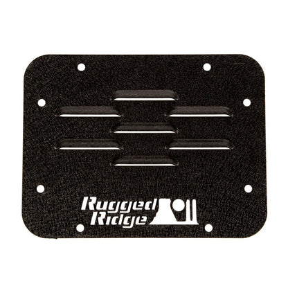 Rugged Ridge Tire Carrier Delete Plate: Fits Most Jeep Wrangler Models (2007-2018)