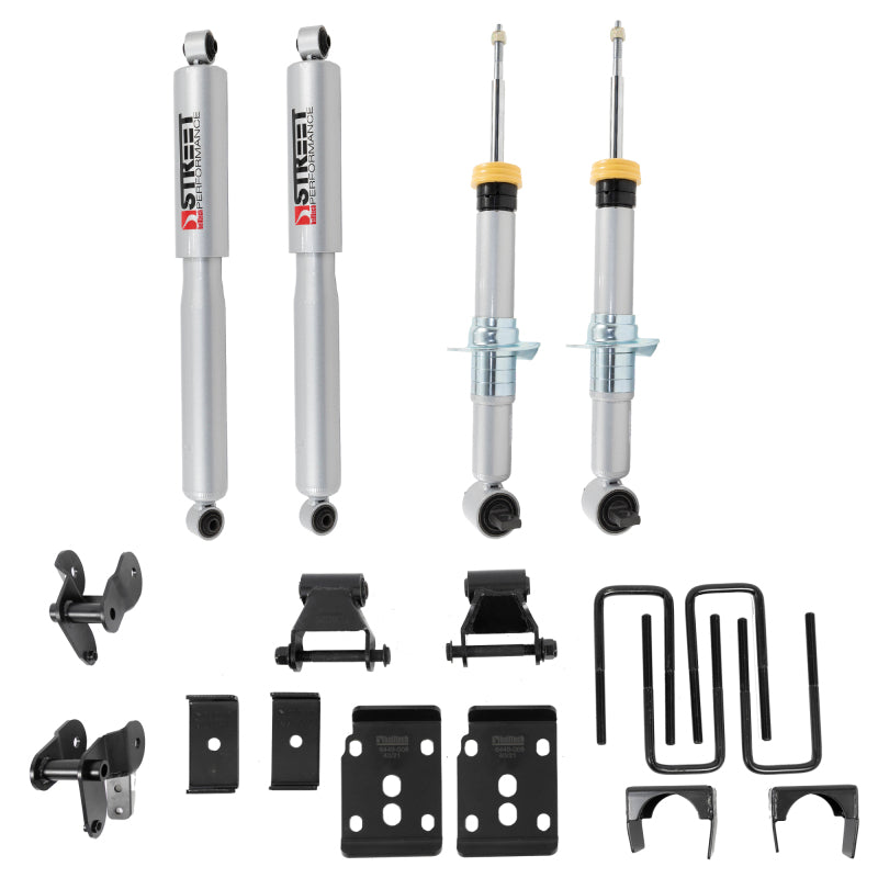 Belltech 2021+ Ford F-150 2WD 1-3.5in Front & 4.5in Rear Complete Lowering Kit | Ford F-150 (21-26) (1050SP)