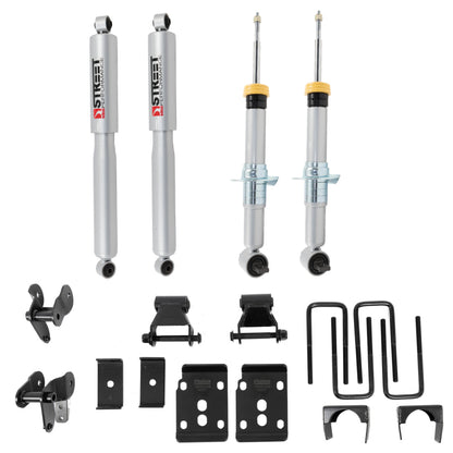 Belltech 2021+ Ford F-150 2WD 1-3.5in Front & 4.5in Rear Complete Lowering Kit | Ford F-150 (21-26) (1050SP)