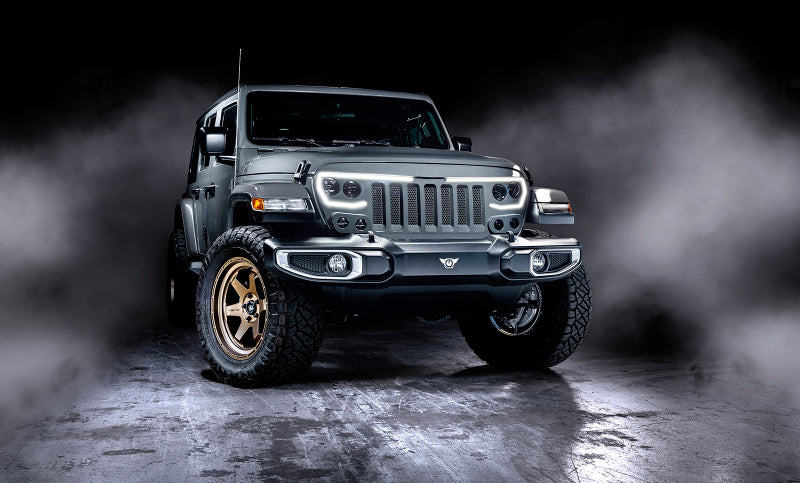 Oracle Lighting Vector Series Full LED Grille: Jeep Wrangler (18-23) / Gladiator (20-23)