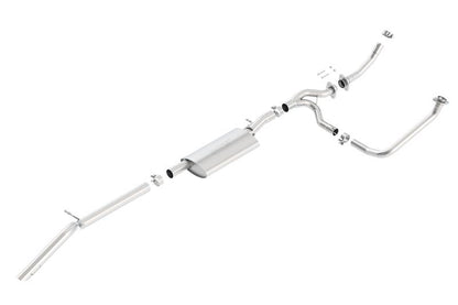 Borla S-Type Cat-Back Exhaust System (Turn Down Exit): Jeep Wrangler JK 3.6L V6 2012 - 2018