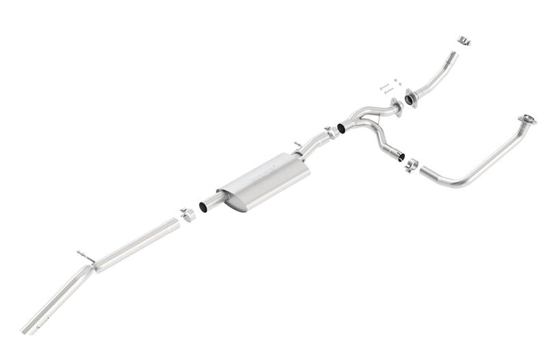 Borla S-Type Cat-Back Exhaust System (Turn Down Exit): Jeep Wrangler JK 3.6L V6 2012 - 2018