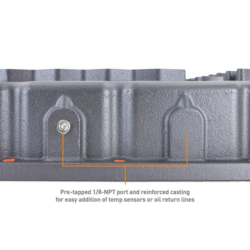 Mishimoto Cast Transmission Pan: Fits Dodge / Jeep (01-23) - Gunmetal Gray