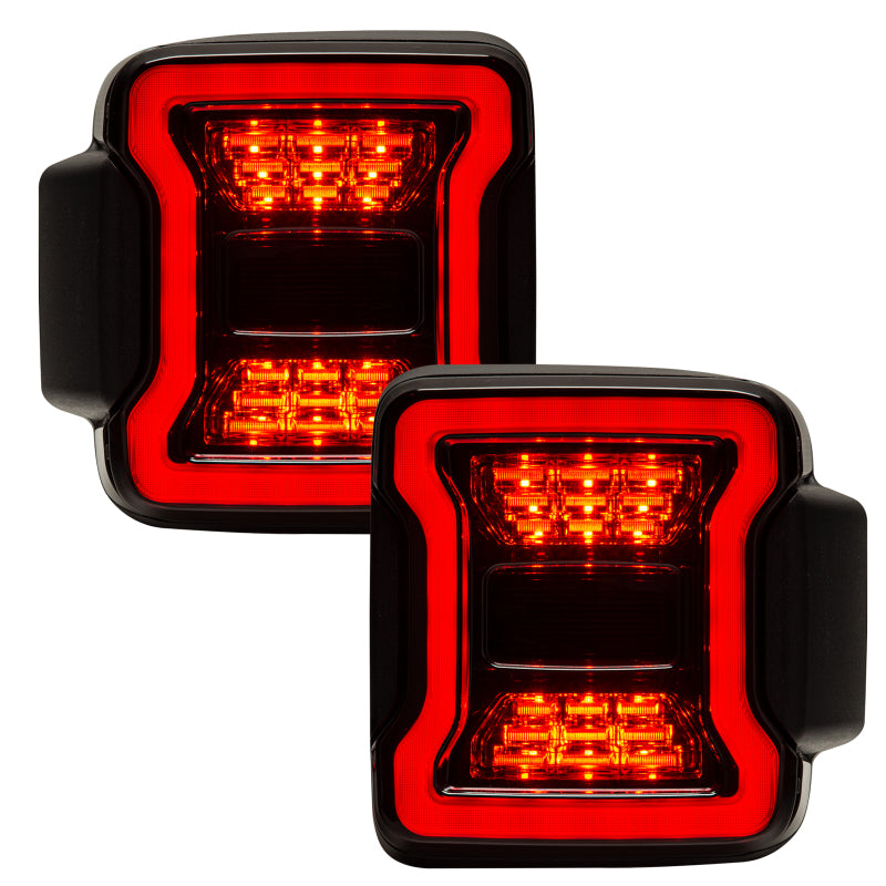 Oracle Lighting Black Series LED Tail Lights: Jeep Wrangler (18-24) / Gladiator (20-24)