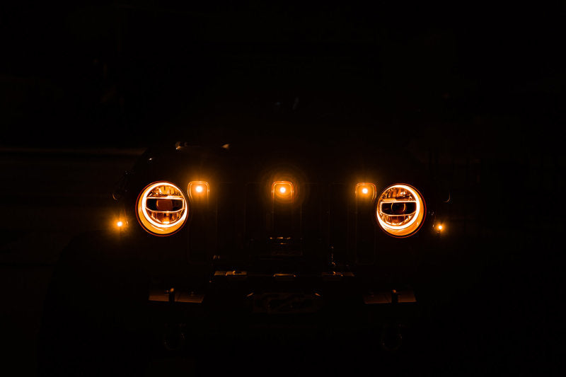 DV8 Offroad Amber Marker Lights: Jeep Wrangler (18-21) / Wrangler JK (18)