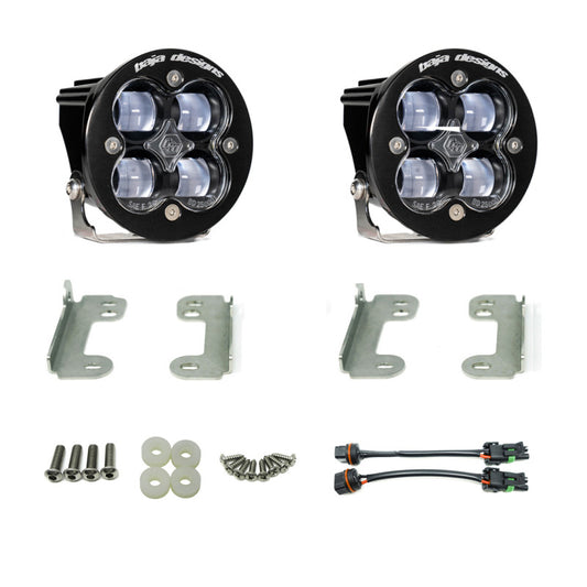 Baja Designs Fog Squadron Sport Fog Pocket Kit: Jeep Wrangler (18-24) / Gladiator (20-24)