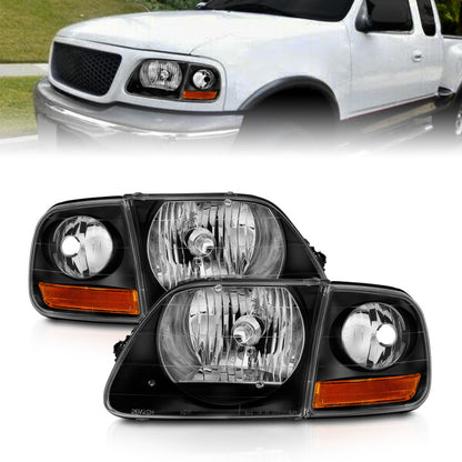 ANZO Crystal Headlight Set w/ LED Parking Light | Ford F150 (97-03) (111460)