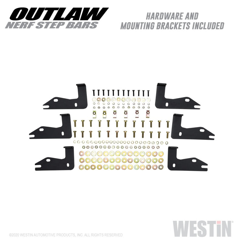 Westin Textured Black Nerf Step Bars: Jeep Gladiator 2020-2024