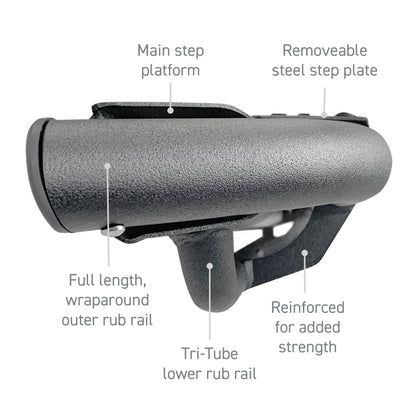 Go Rhino Dominator Xtreme DT Side Steps | Ford Bronco (21-26) 73in. Boards Only / Brackets Req. (DT60073T)