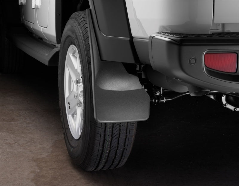 WeatherTech Rear MudFlaps (2PC, Black): Jeep Gladiator 2020 - 2025