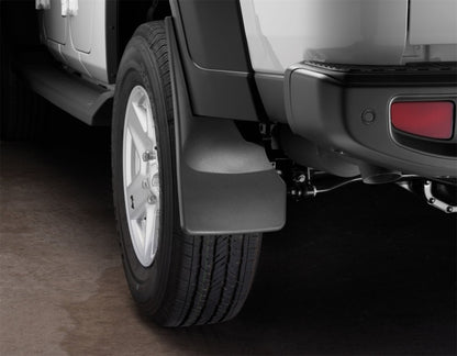 WeatherTech Rear MudFlaps (2PC, Black): Jeep Gladiator 2020 - 2025