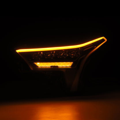 AlphaRex Tundra NOVA-Series Headlights Black w/ Amber DRL | Toyota Tundra 22-26 (880872)