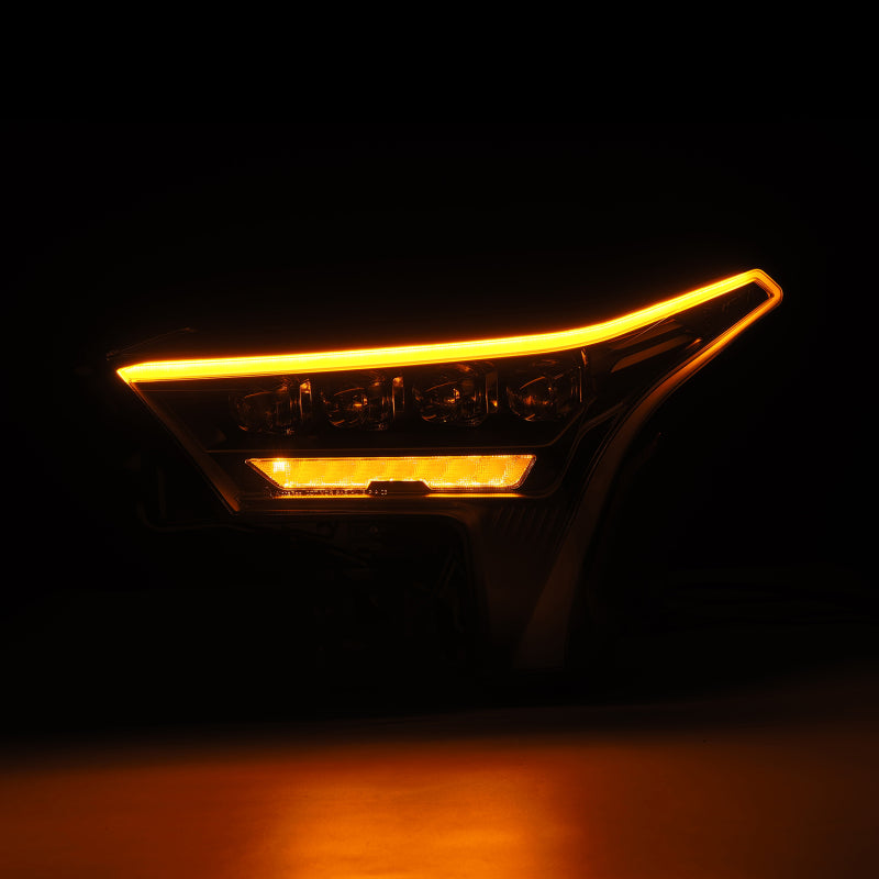 AlphaRex Tundra NOVA-Series Headlights Black w/ Amber DRL | Toyota Tundra 22-26 (880872)