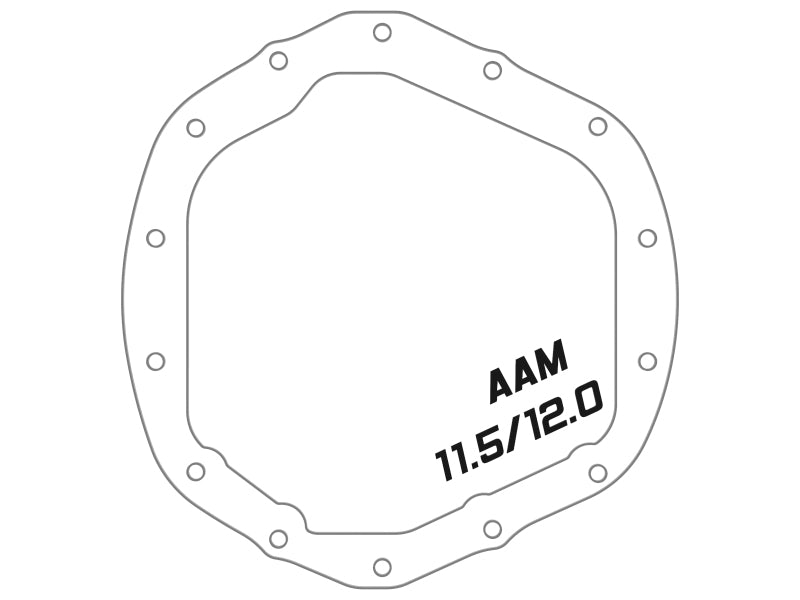 aFe Pro Series Rear Diff Cover w/ Machined Fins Black | Chevy Silverado 2500 HD (20) (46-71260B)