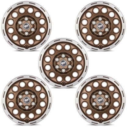 Ford Racing 17x8.0 Wheel Kit | Ford Bronco (21-26) (M-1007K-P1780BRN)