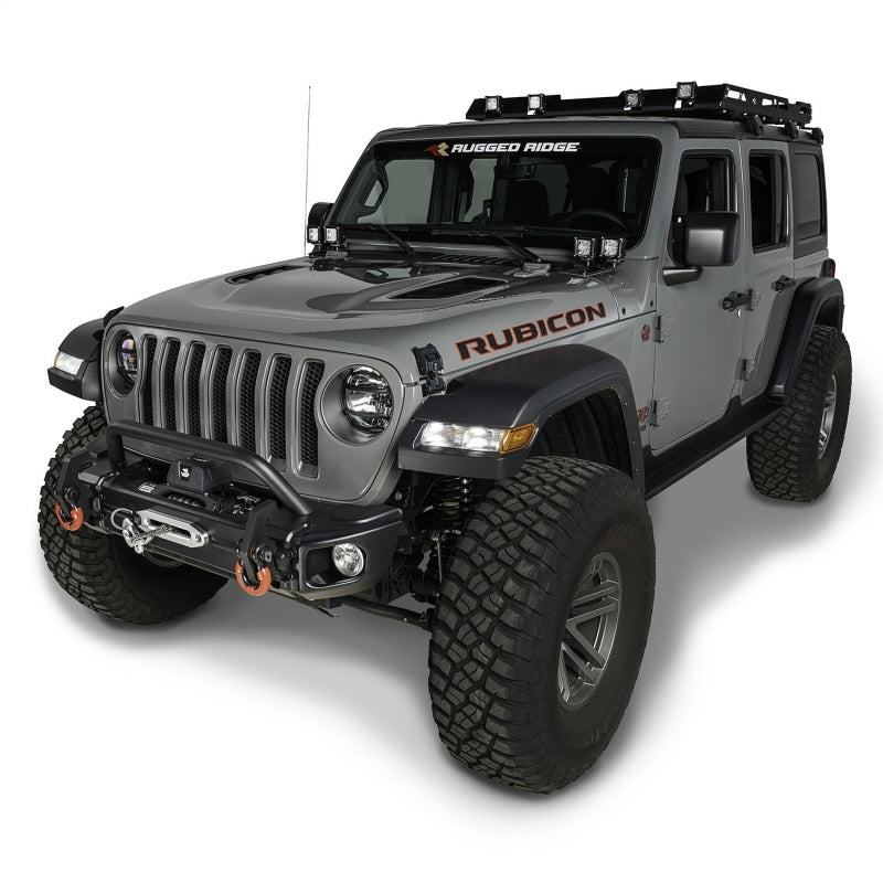 Rugged Ridge Arcus Front Bumper w/ Overrider | Jeep Gladiator JT / Wrangler JK / JL (18-26) (11549.05)