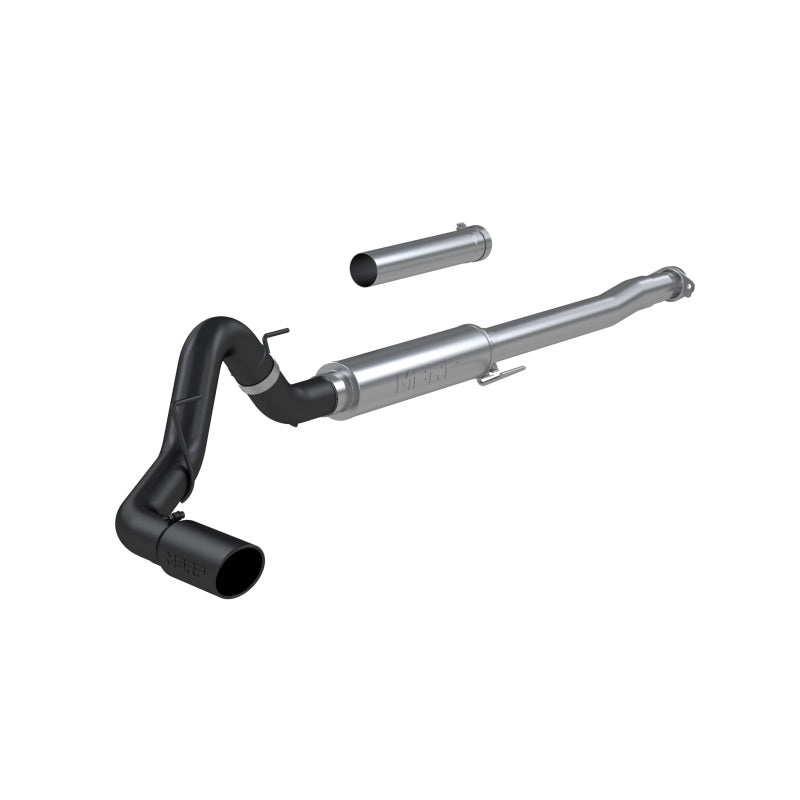 MBRP 4in Black-Coated AL Steel Cat-Back Exhaust Race Version | Ford F150 (21+) (S5209BLK)