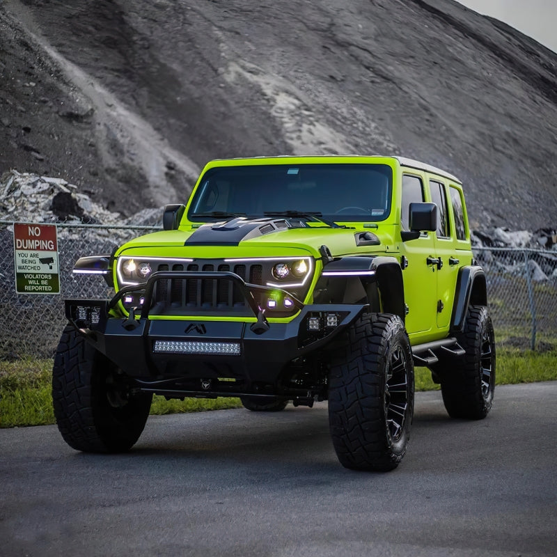 Oracle Lighting Vector Series Full LED Grille: Jeep Wrangler (18-23) / Gladiator (20-23)