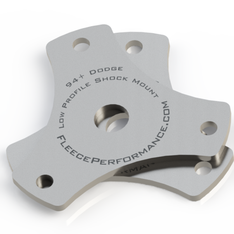 Fleece Performance Low Profile Shock Mounts: Dodge Ram 2500 / Ram 3500 1994-2014