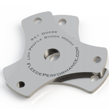 Fleece Performance Low Profile Shock Mounts: Dodge Ram 2500 / Ram 3500 1994-2014