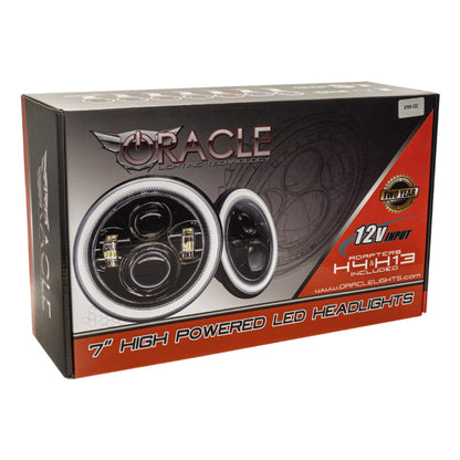 Oracle Lighting High Powered Black LED Headlights: Jeep Wrangler (07-17) / Wrangler JK (18)