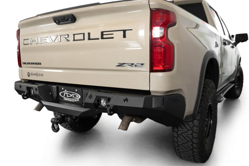 Addictive Desert Designs 2022+ Chevrolet Silverado 1500 / ZR2 / GMC Sierra AT4 / AT4X Stealth Fighter Rear Bumper | 2019-2026 (R120081090103)
