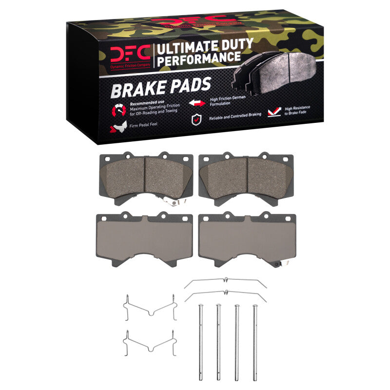 DFC Front Ultimate Duty Performance Brake Pads and Hardware Kit | Lexus LX570 (07-22) (1400-1303-01)