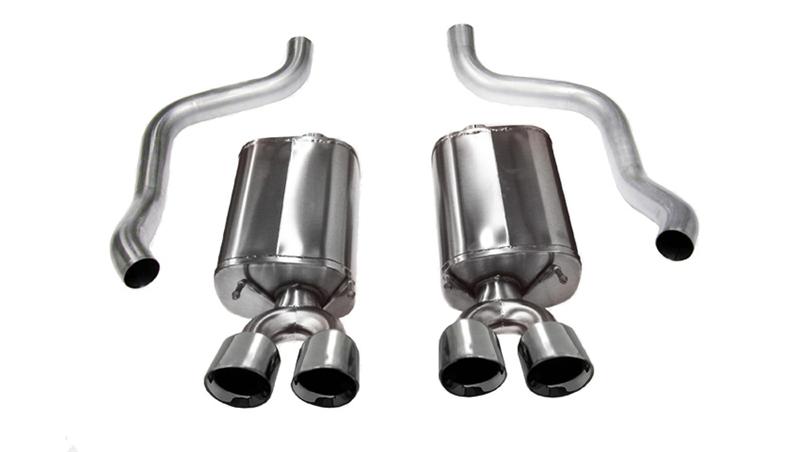 Corsa Performance Polished Sport Axle-Back Exhaust: Jeep Wrangler (2007-2017) / Wrangler JK (2018)