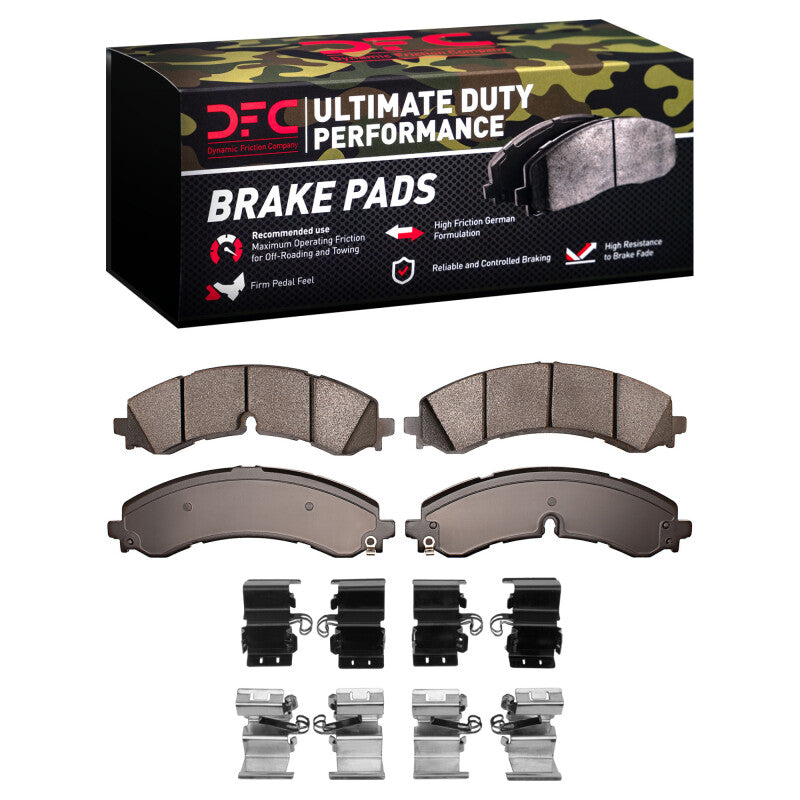 DFC Ultimate Duty Performance Brake Pads & Hardware Kit | Chevrolet Silverado 2500HD / 3500HD / GMC Sierra 2500HD / 3500HD (20-26) (1400-2250-01)