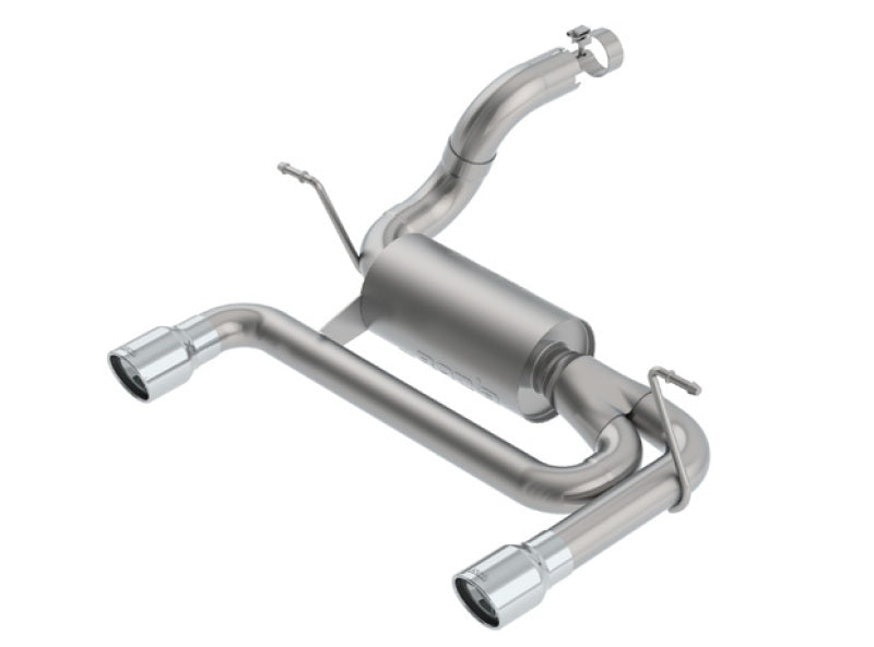 Borla ATAK Axle-Back Exhaust System (Polished Tips): Jeep Wrangler JL 3.6L V6 2018 - 2025