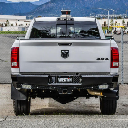 Westin Black HDX Bandit Rear Bumper: Fits Dodge Ram / Ram 1500 / 2500 / 3500 (09-24)