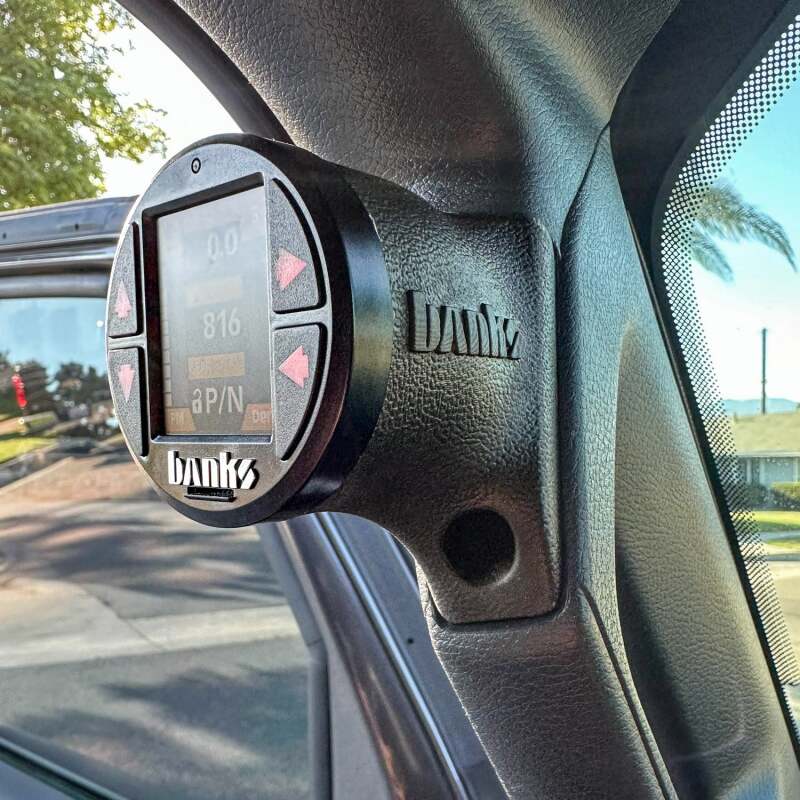 Banks Power iDash Stealth Single Gauge Pod Kit: Jeep Gladiator / Wrangler (18-26)