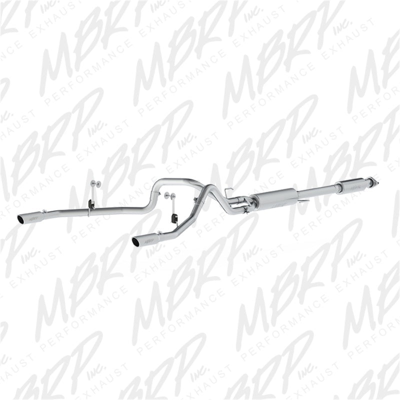 MBRP 3in Cat-Back Dual Split Rear Exit AL Exhaust System | Ford F-150 5.0L (15) (S5258AL)