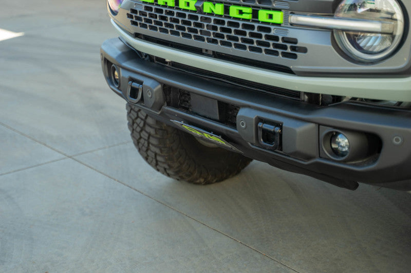 DV8 Offroad Capable Front Bumper License Plate Mount | Ford Bronco (21-26) (LPBR-05)