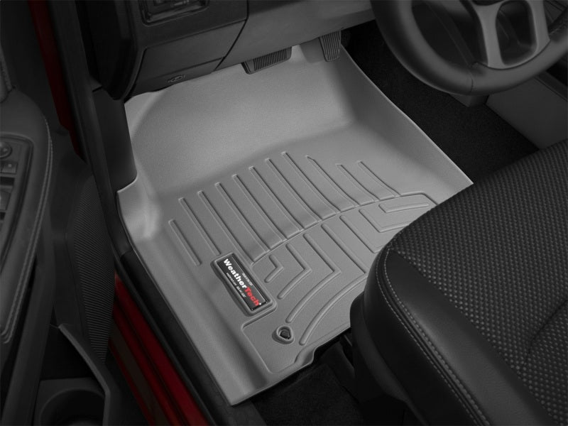 WeatherTech FloorLiner Front Floor Mats (Gray): Ram Crew & MegaCab 2012 - 2018 (1500, 2500, 3500)