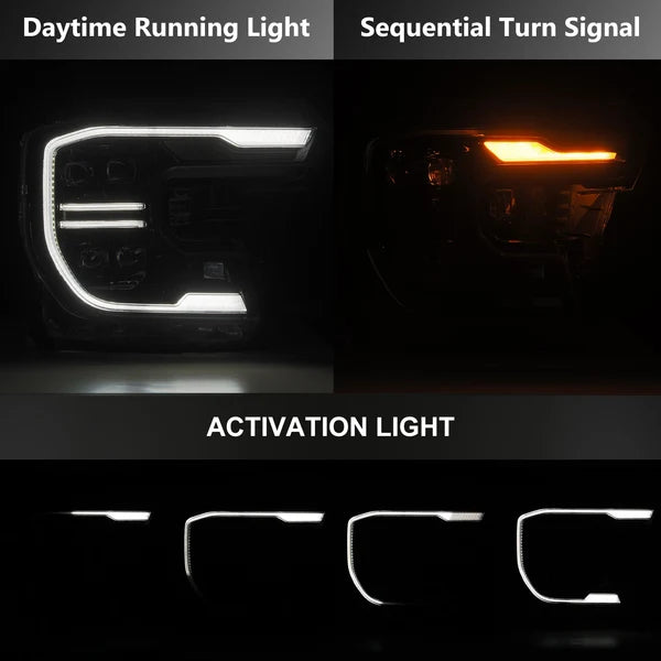 AlphaRex NOVA-Series LED Projector Headlights – Alpha-Black | Ford Ranger / Ranger Raptor (24-26) (880892)